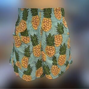 Zara Pineapple Print Shorts Matching Set Piece Size XL